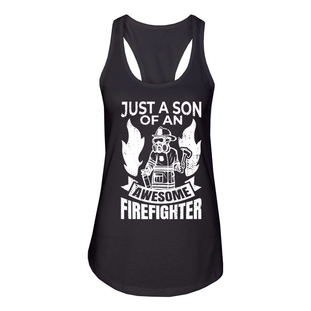 Firefighter Boy Women's Racerback Tank