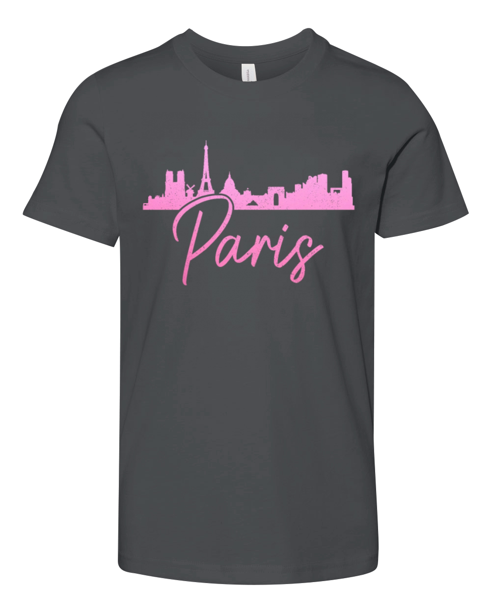 Paris France Eiffel Tower Souvenir Youth Unisex Jersey Tee