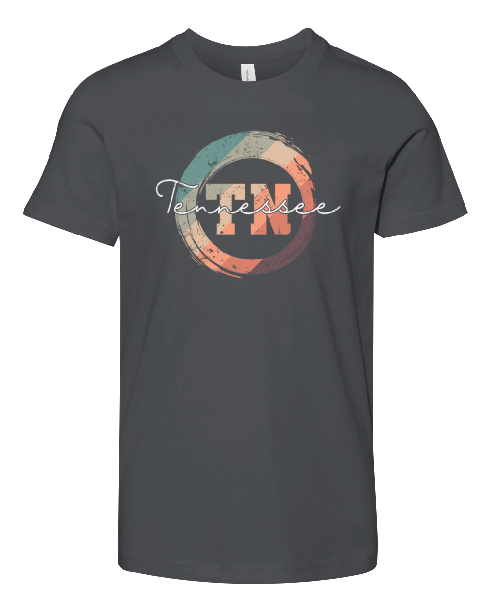 Tennessee TN Letter USA America Youth Unisex Jersey Tee
