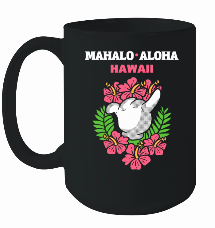 Mahalo Aloha Hawaii Native Hawaiians Gift Ceramic Mug