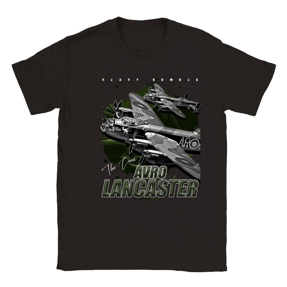 Avro Lancaster Vintage Aircraft Bomber Classic Kids Crewneck T-shirt