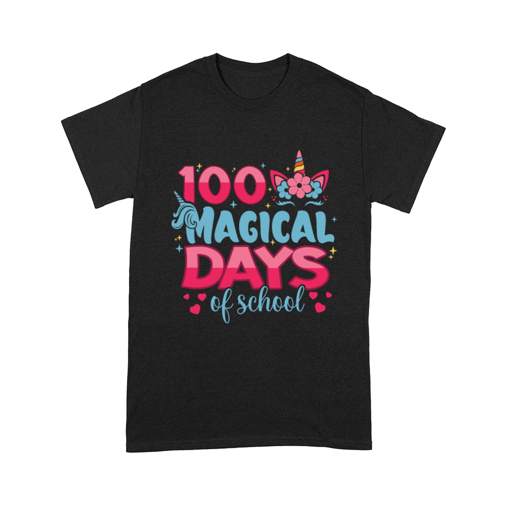 100 Magical Days Of School Unicorn Fantasy Lover Comfort T-shirt