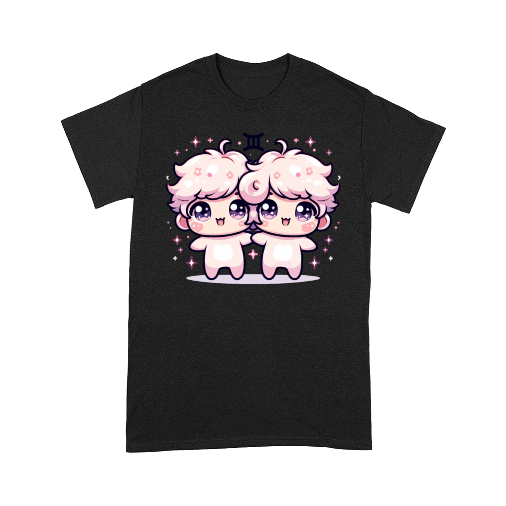 Gemini Zodiac Design Featuring Adorable Kawaii Comfort T-shirt