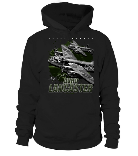 Avro Lancaster Vintage Aircraft Bomber Hoodie Unisex