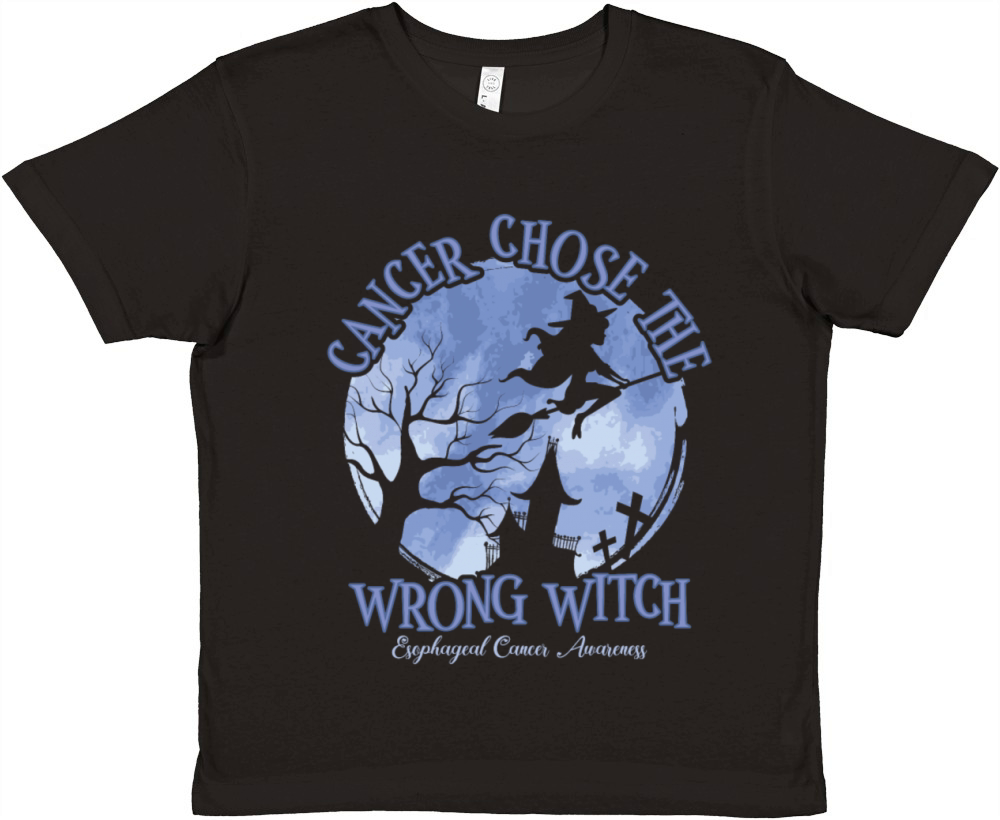 Cancer Witch Periwinkle Esophageal Premium Kids Crewneck T-shirt