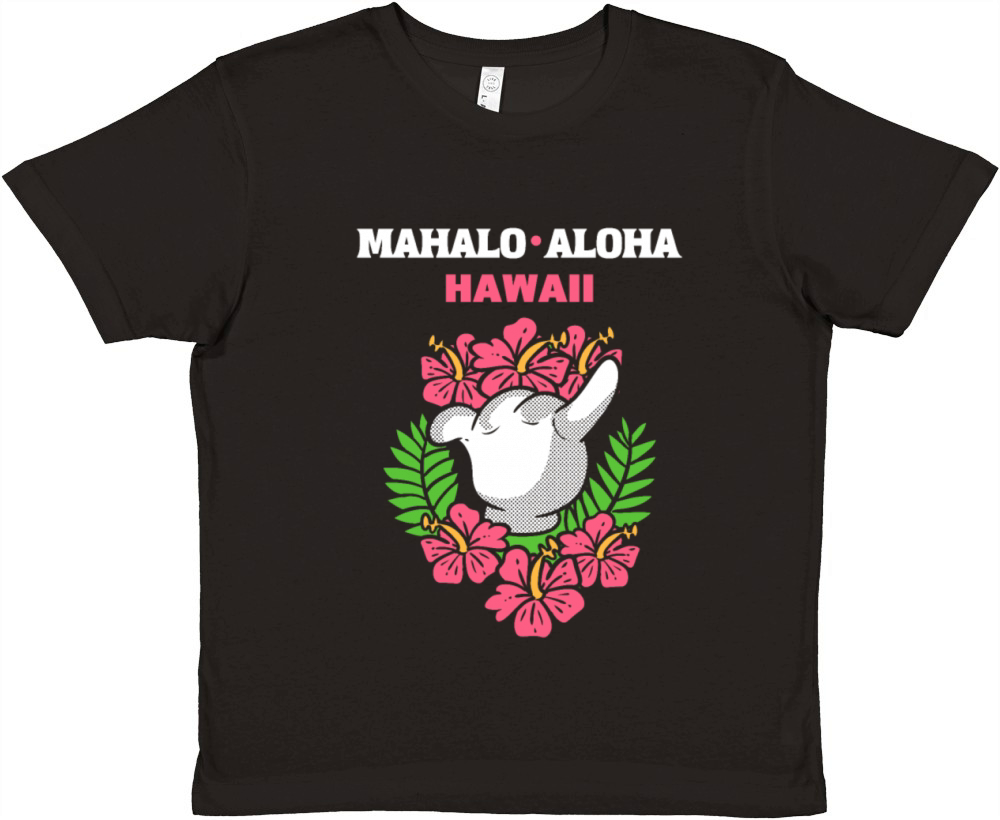 Mahalo Aloha Hawaii Native Hawaiians Gift Premium Kids Crewneck T-shirt