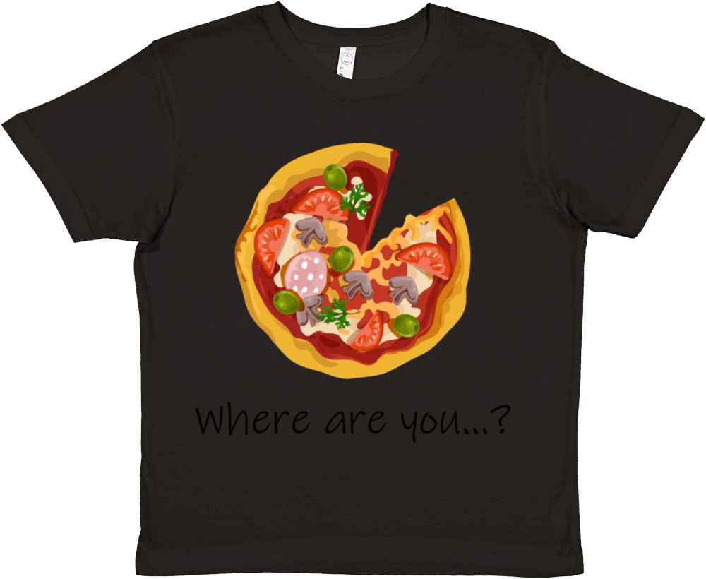 PIZZA Where are you - Im here Premium Kids Crewneck T-shirt