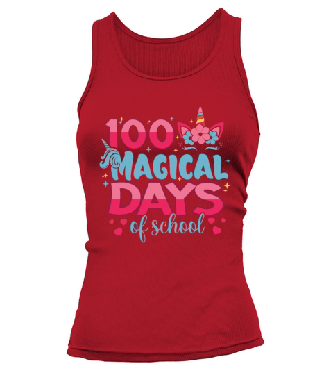 100 Magical Days Of School Unicorn Fantasy Lover Tank top Woman