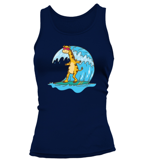 Giraffe on a Surfboard Zoo Animal Park Tank top Woman