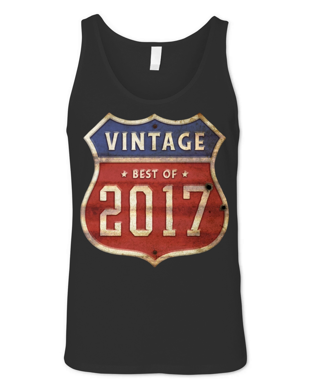 17 Years Old Vintage 2017 Limited Edition 7th Unisex Jersey Tank