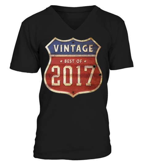 17 Years Old Vintage 2017 Limited Edition 7th V-Neck T-shirt