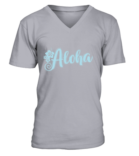 Aloha Vacation under Palm Trees V-Neck T-shirt
