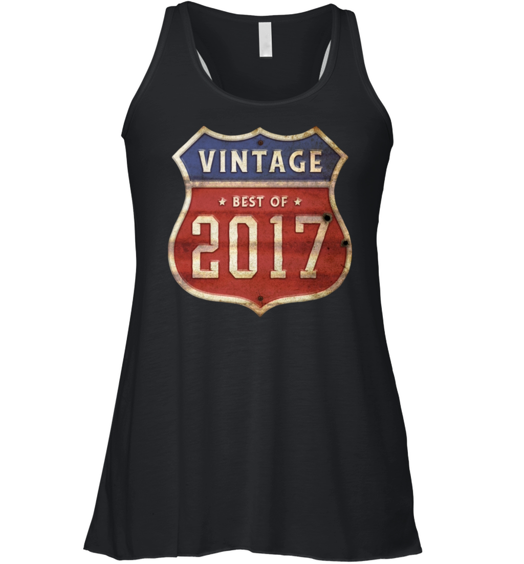 17 Years Old Vintage 2017 Limited Edition 7th Women's Flowy Tank Top