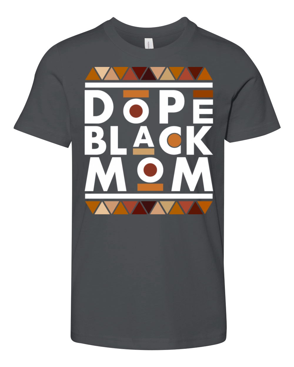 Dope Black Mom Black History Month Family Matching Youth Unisex Jersey Tee