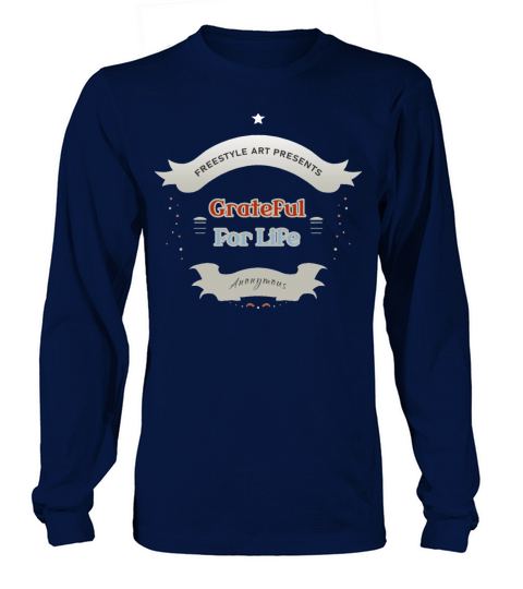 Grateful Badge Typography Long sleeved Unisex
