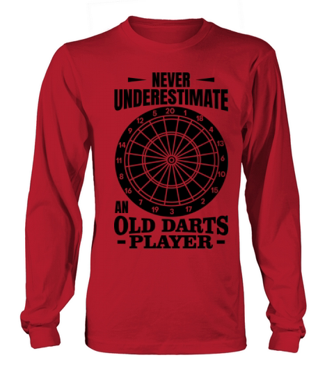Old Darts Player Long sleeved Unisex