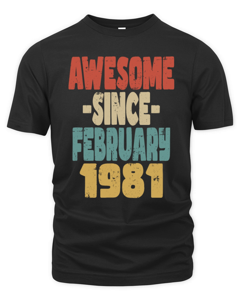 Awesome February 1981 Organic Unisex T-shirt
