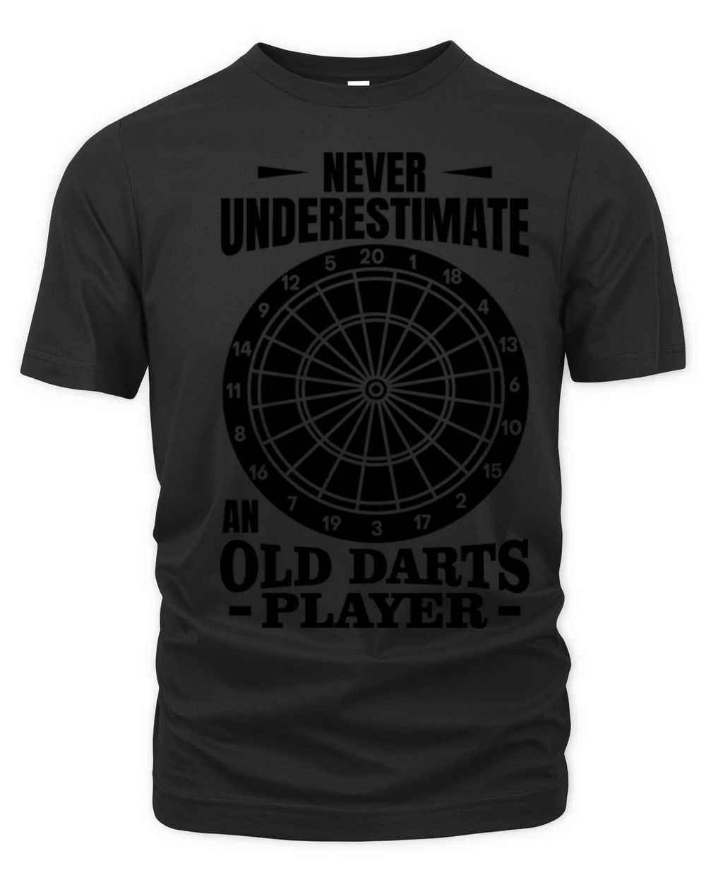 Old Darts Player Organic Unisex T-shirt