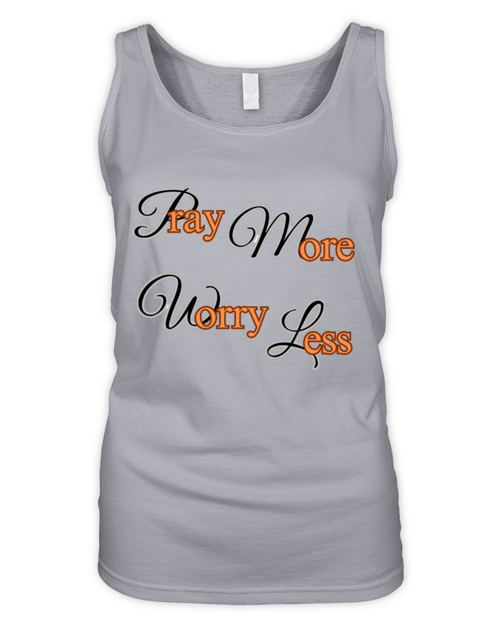 Pray More Worry Less Organic Women's Tank Top