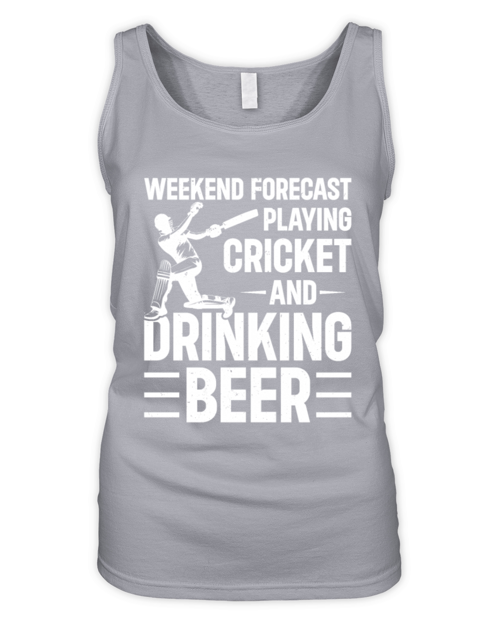 Weekend Forecast Playing Cricket And Drinking Beer Organic Women's Tank Top