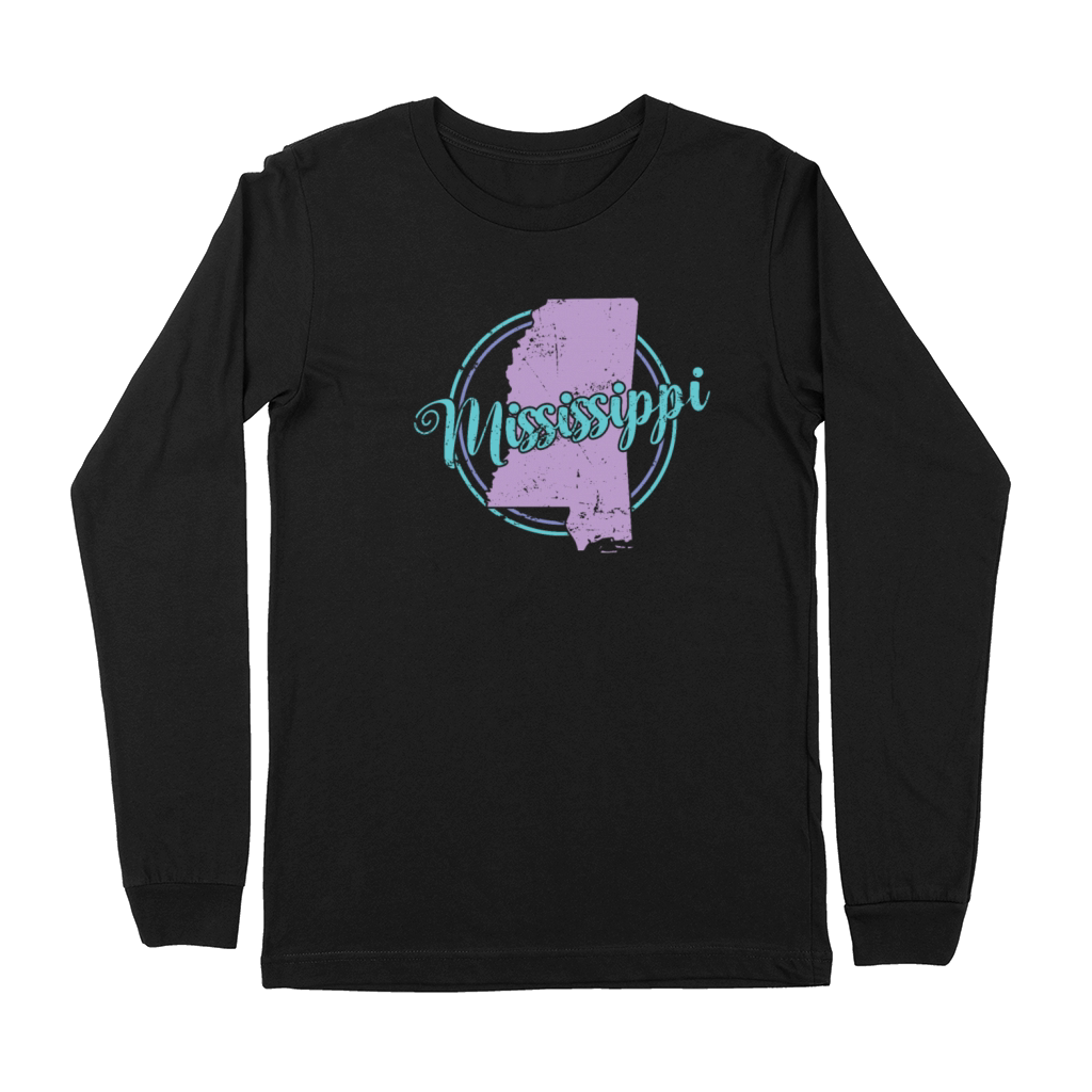 Mississippi Map USA America Premium Long Sleeve