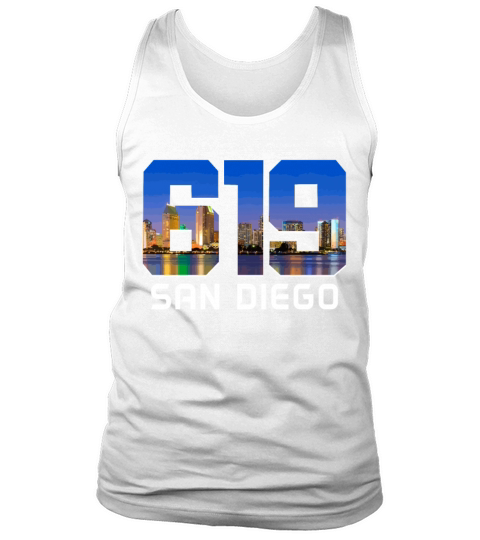 San Diego 619 Area Code California Tank Top Unisex