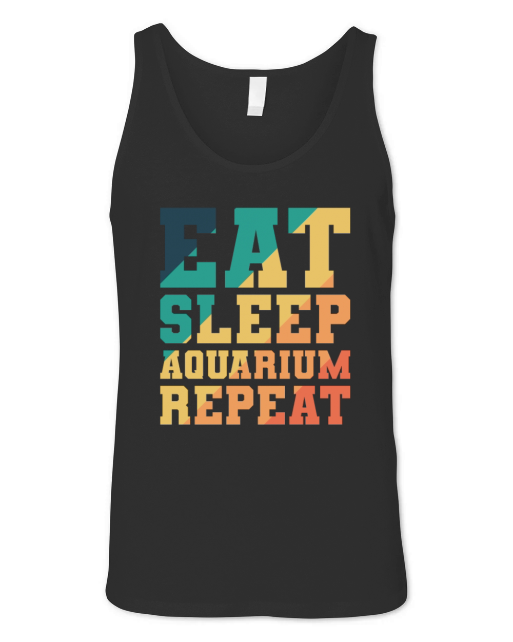 Fishes Eat Sleep Aquarium Repeat Unisex Jersey Tank