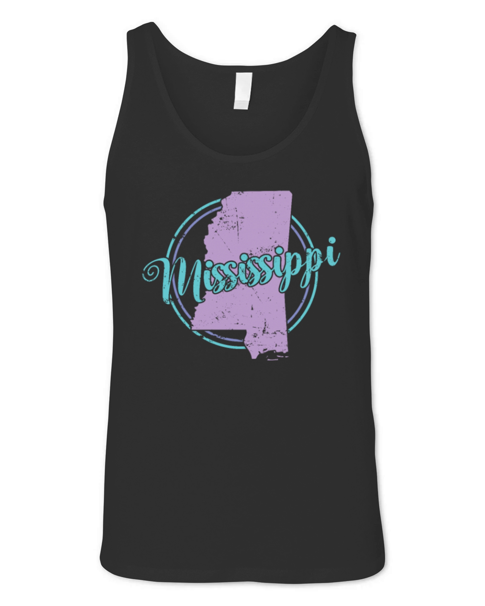 Mississippi Map USA America Unisex Jersey Tank