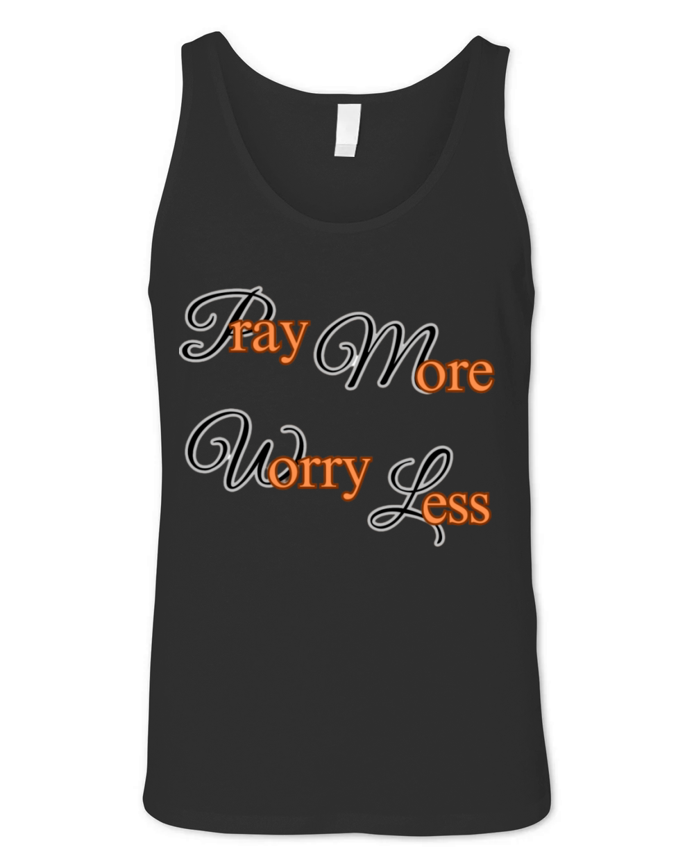 Pray More Worry Less Unisex Jersey Tank