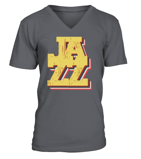 Jazz Retro Vintage V-Neck T-shirt