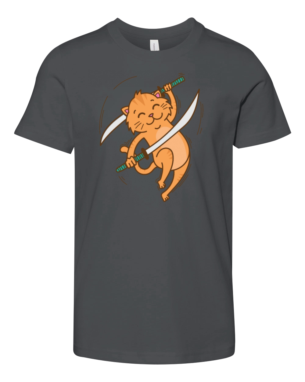Cat with Sword Krabi Krabong Martial Arts Youth Unisex Jersey Tee