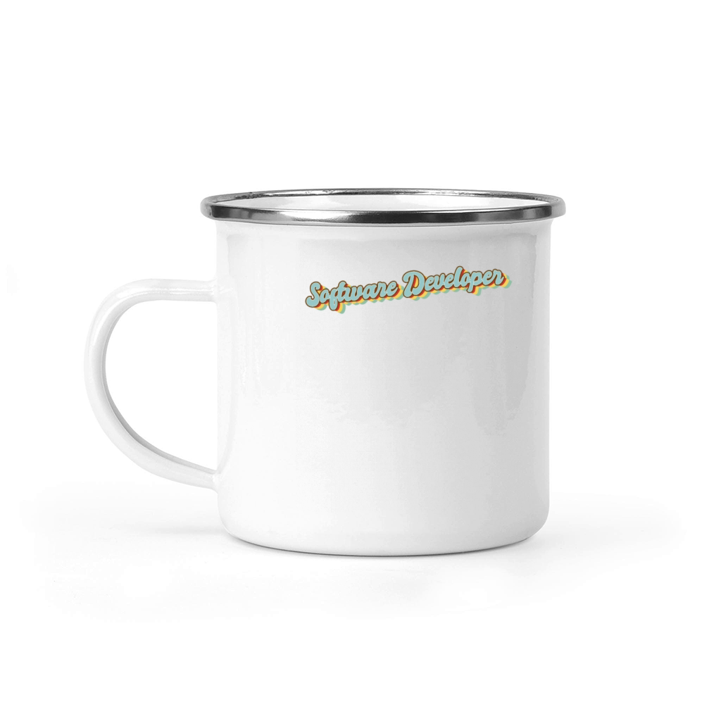 Daddys job funny Quote Mom Software Developer Camping Mug