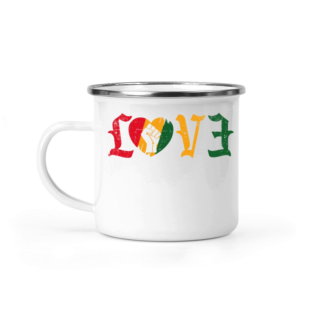 Love Black history month Camping Mug