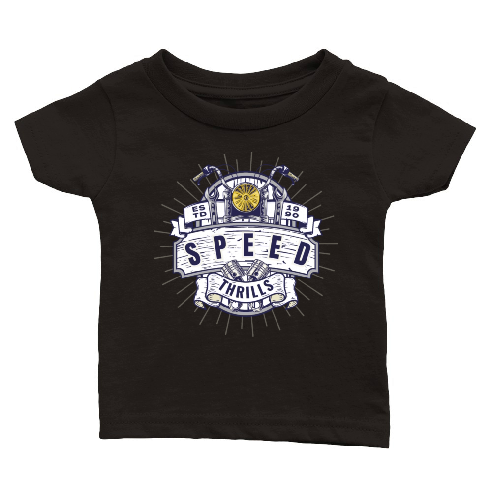 Speed Thrills Classic Baby Crewneck T-shirt