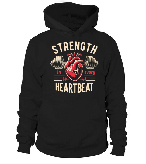 Healthy Heart Beat February Cardiac Awareness Hoodie Unisex