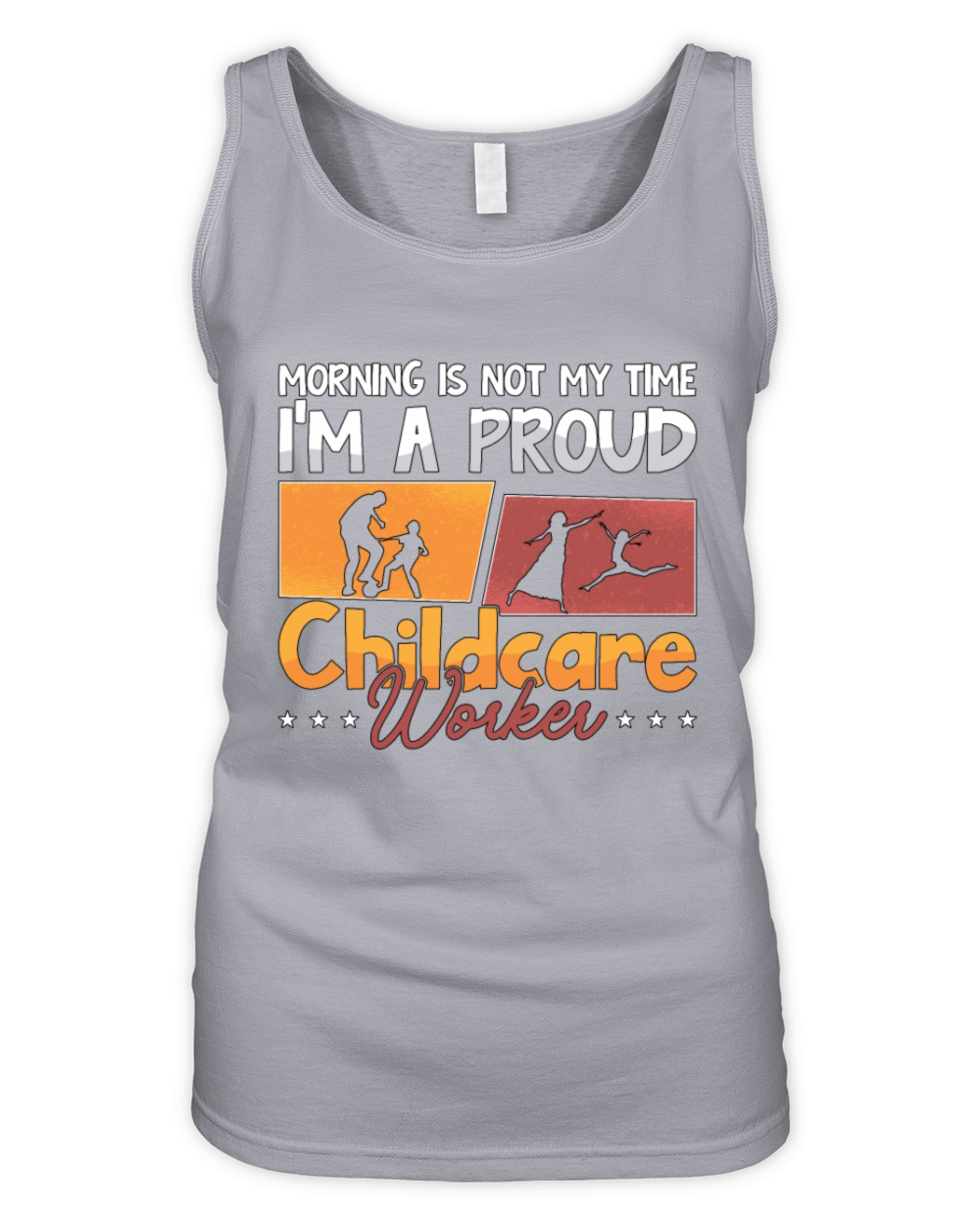 Childcare Worker Morning Is Not My Time Nurturer Organic Women's Tank Top