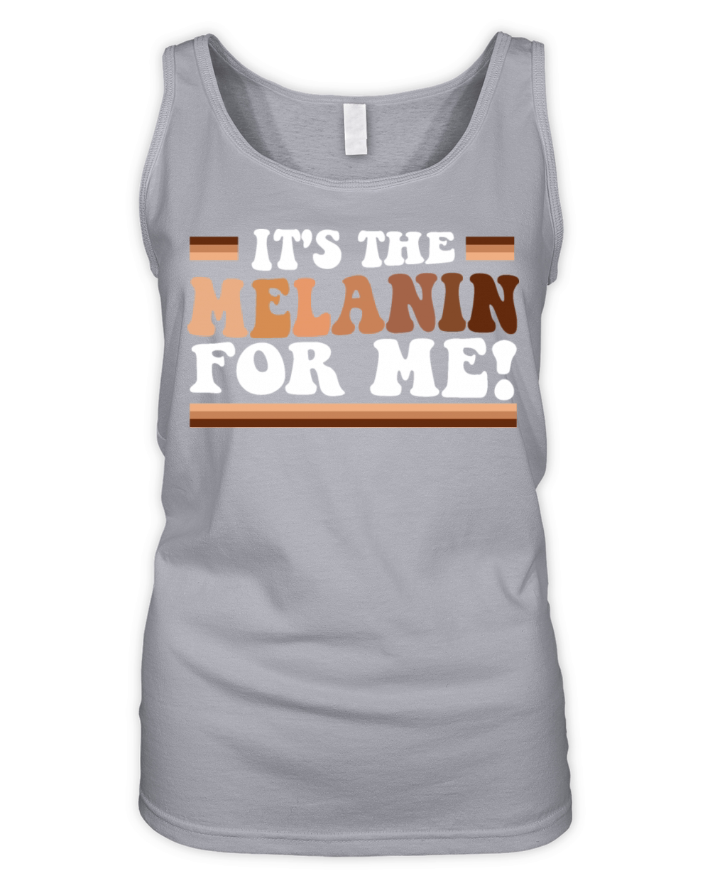 Its The Melanin For Me Melanated Black History Organic Women's Tank Top