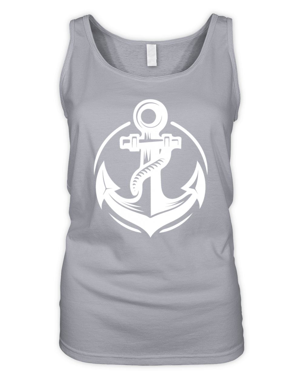Old Wet Anchor With Thick Rope Organic Women's Tank Top