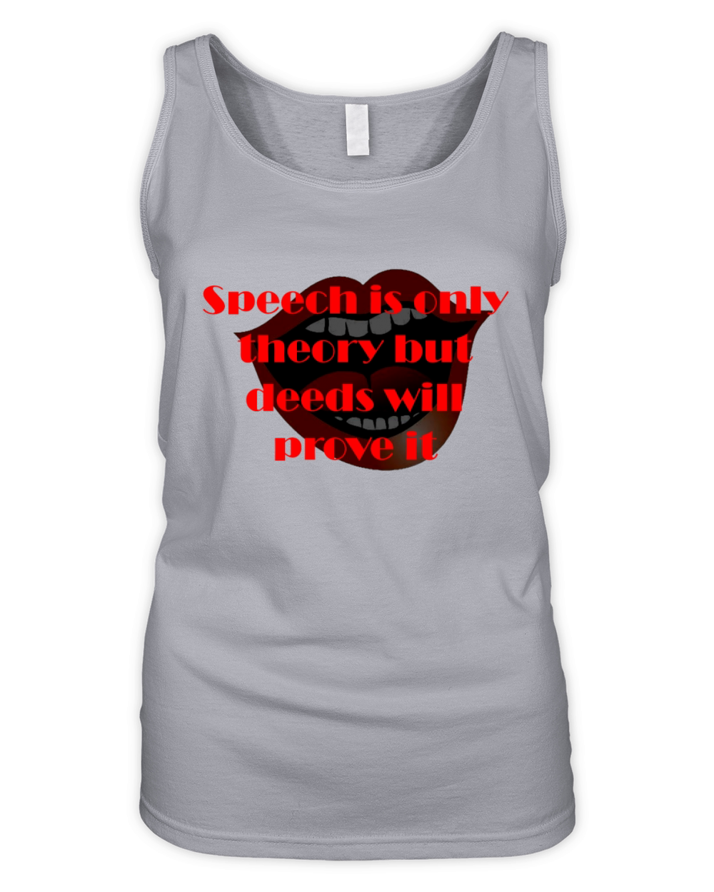 Quote for words and actions Organic Women's Tank Top