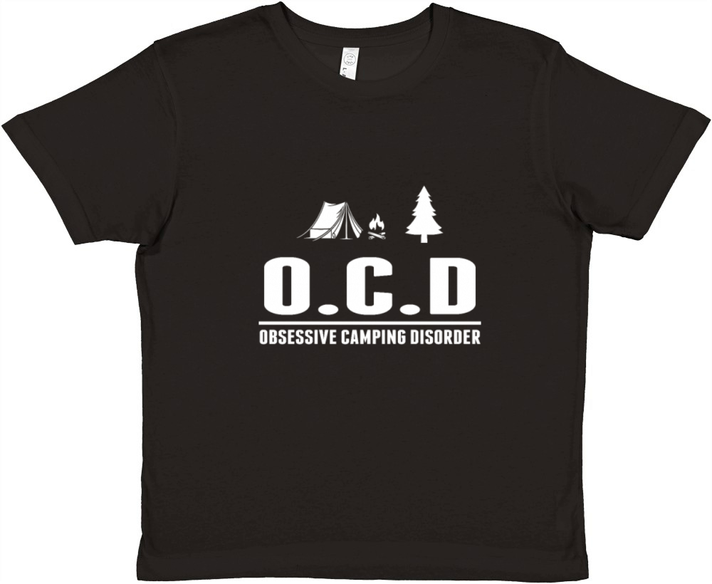 OCD obsessive camping disorder Premium Kids Crewneck T-shirt