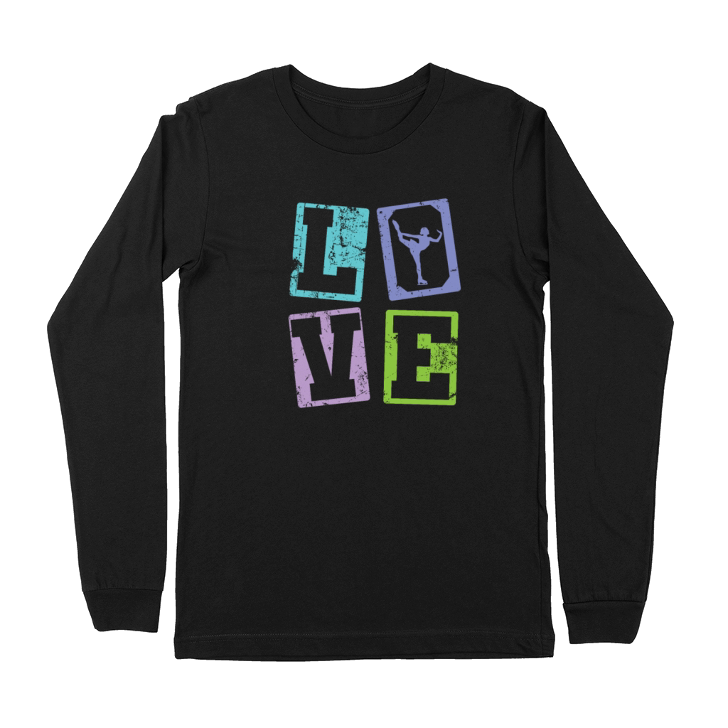 Love Ice Skating Figure Skating Ice Premium Long Sleeve