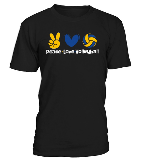 Peace Love Volleyball Coach Team Player Trainer T-Shirt Unisex