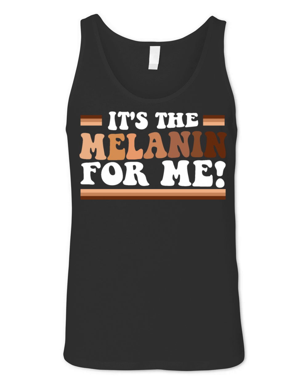 Its The Melanin For Me Melanated Black History Unisex Jersey Tank