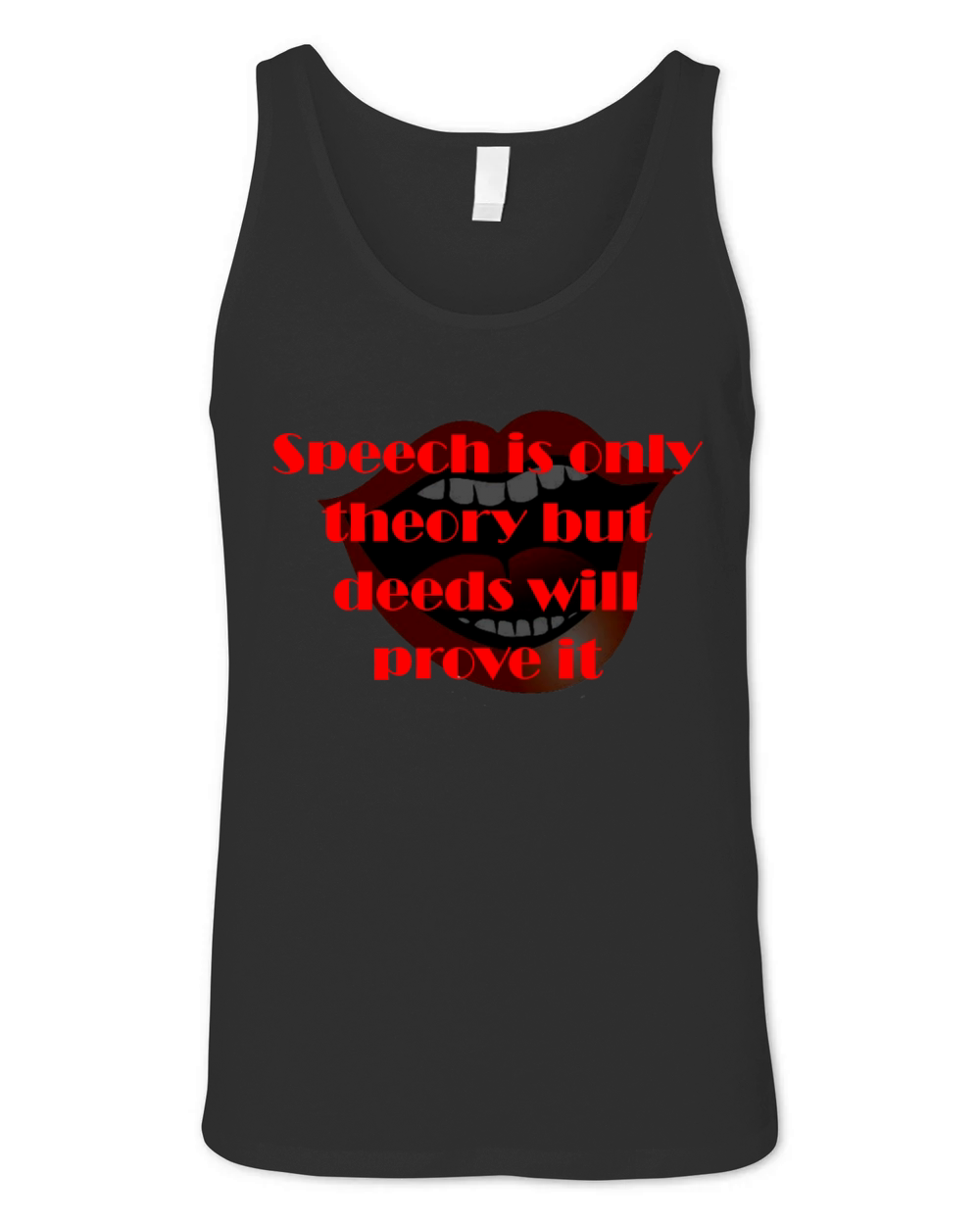 Quote for words and actions Unisex Jersey Tank