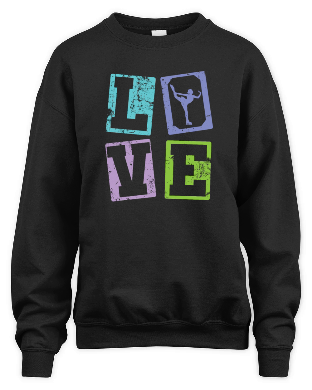 Love Ice Skating Figure Skating Ice Unisex Premium Crewneck Sweatshirt