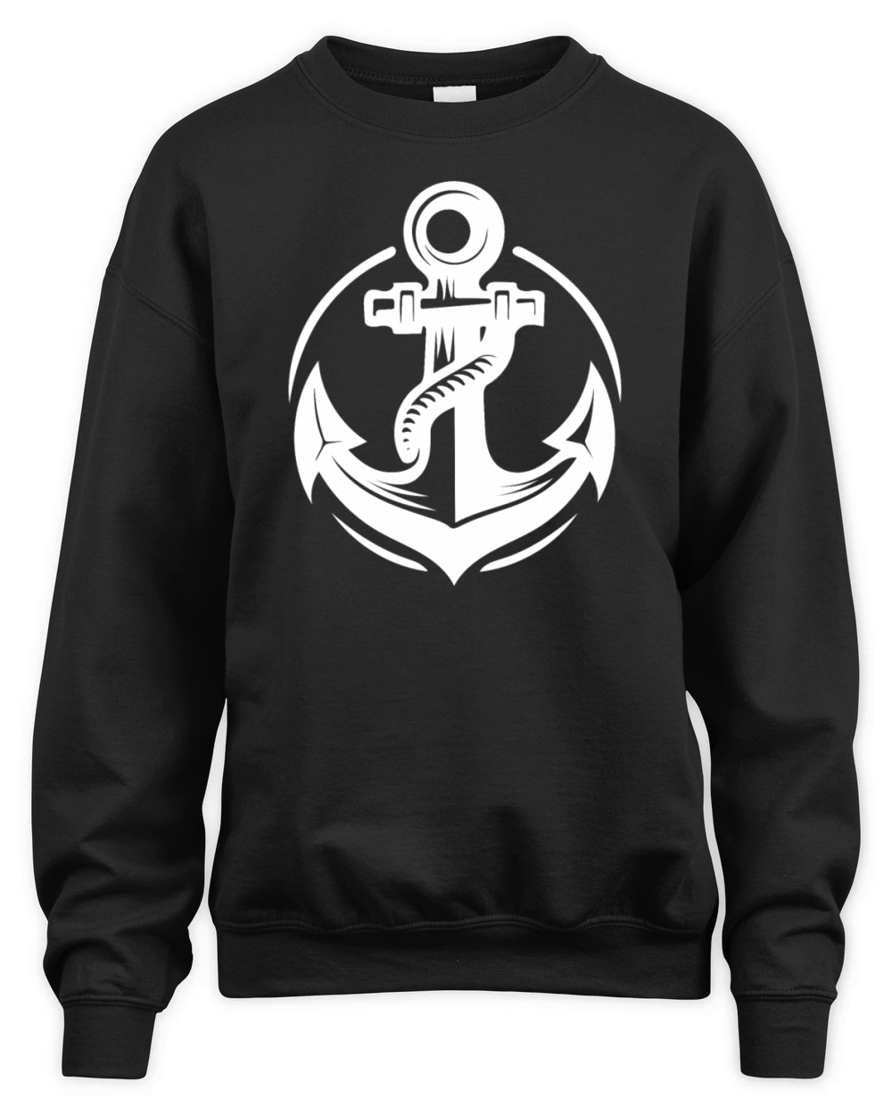Old Wet Anchor With Thick Rope Unisex Premium Crewneck Sweatshirt