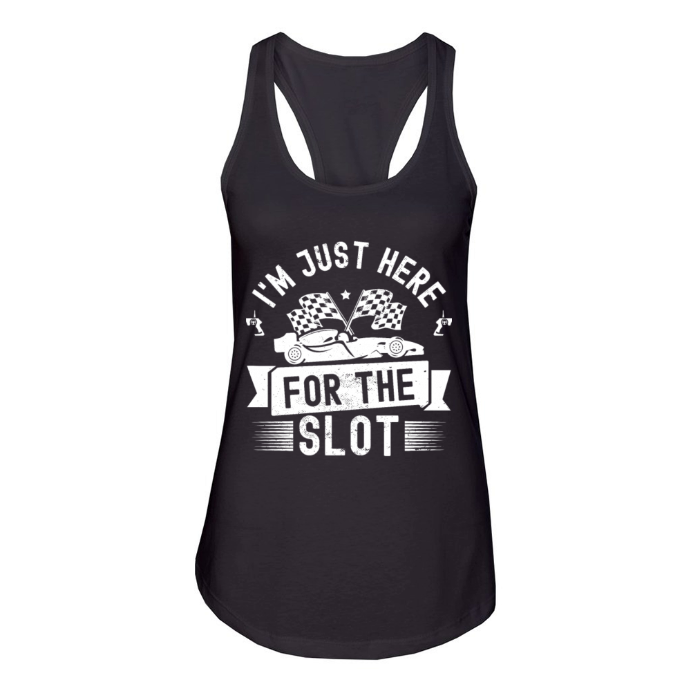 Slot Car Racing Vintage Toy RC Car Racer Women's Racerback Tank