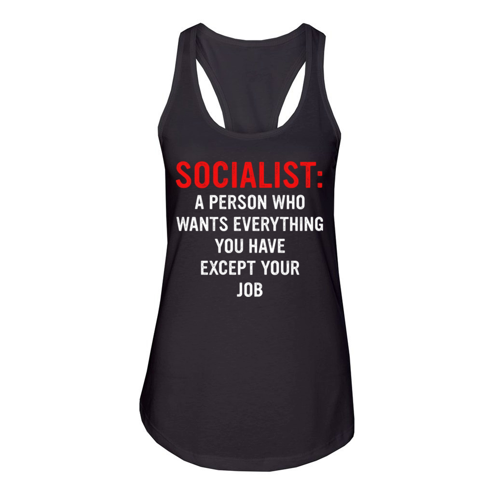 Socialist Definition Women's Racerback Tank