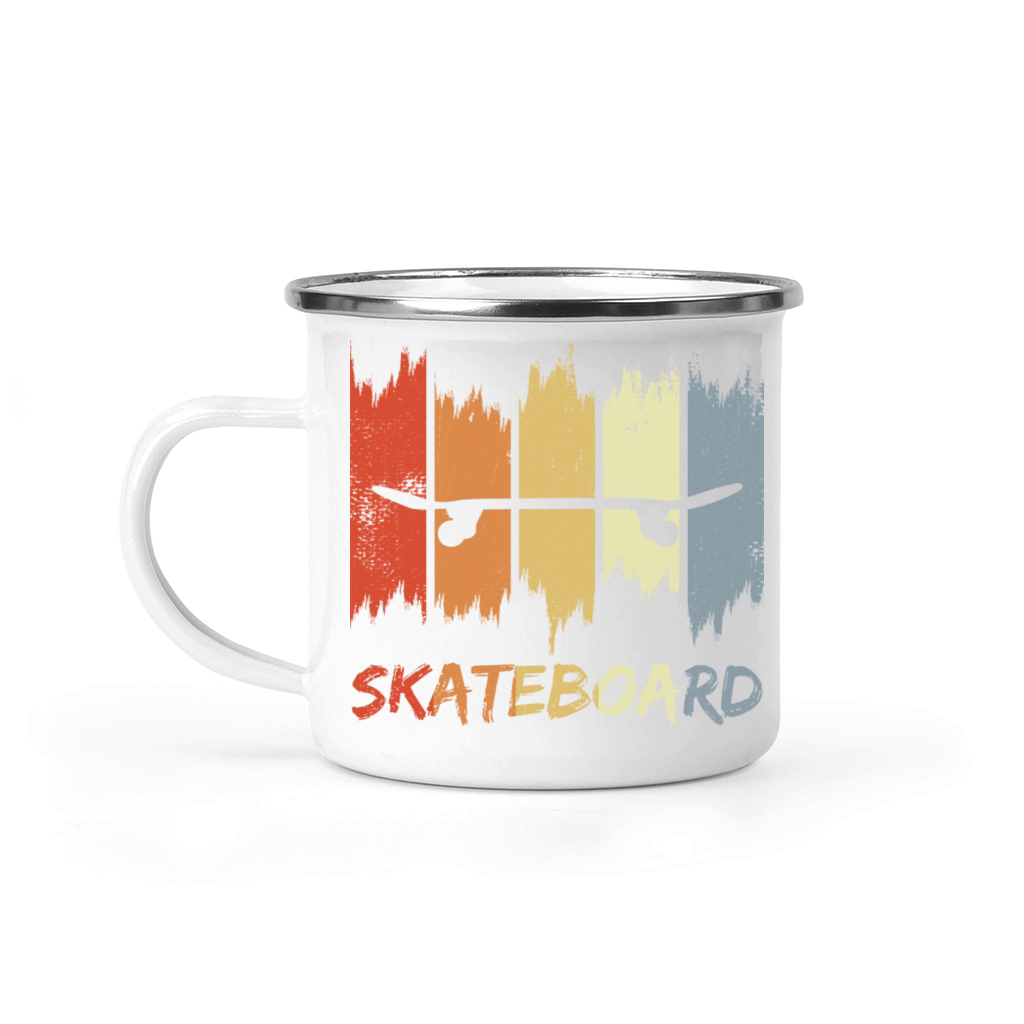 Skateboard Vintage Look Camping Mug