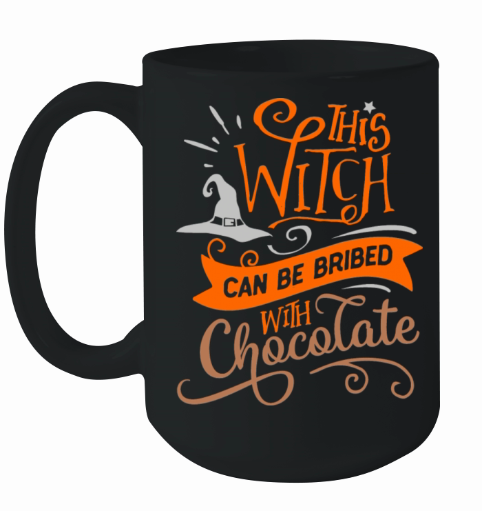 This Witch Can Be Bribed With Chocolate Halloween Ceramic Mug